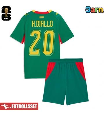Senegal Habib Diallo #20 Bortatröja Barn VM 2026 Kortärmad (+ Korta byxor)